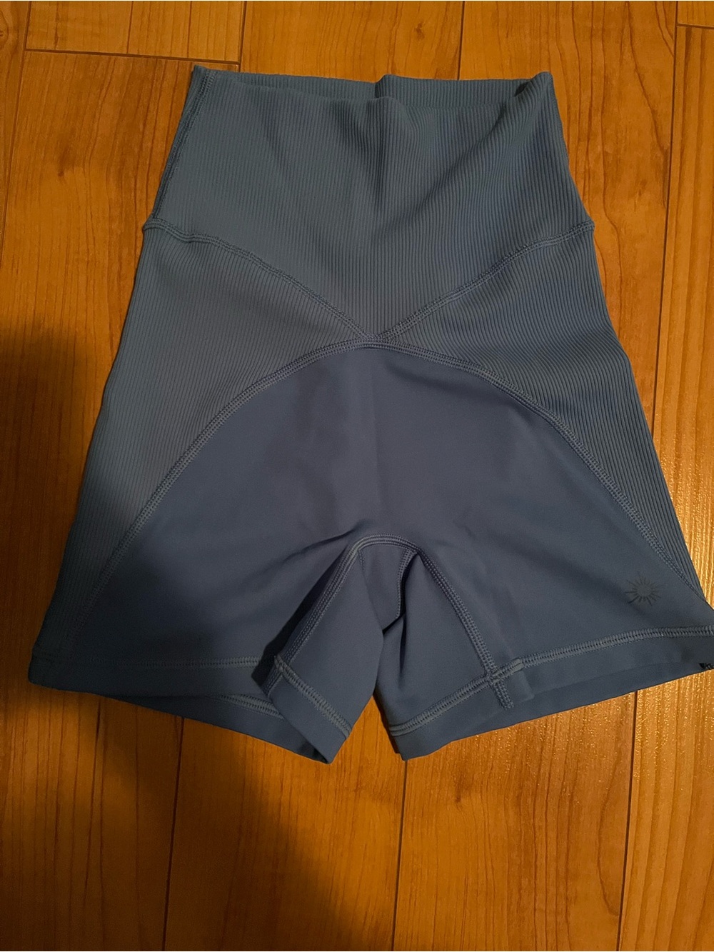 High-Waist Women's Active Shorts - Blue